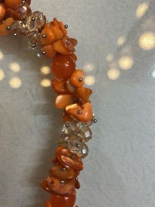 Beaded Necklace With Earrings