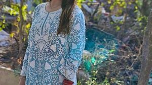Embroidered Kurti Set