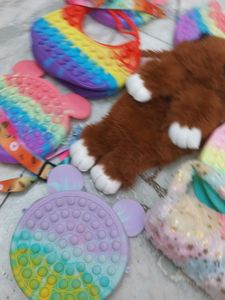 Novelty Pop It Purses Lot