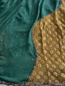 Beautiful New Saree. All over Handwork