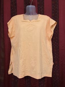 Tan Colour Short Sleeve Top