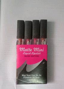 Matte Mini Liquid Lipstick. Gives Matte Finish Look