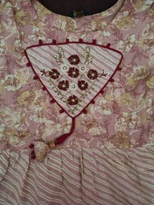 Floral Print Kurta With Leggings