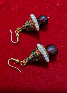Meenakari small Jhumki