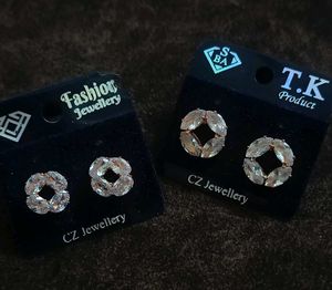 2 Pair Ad Earrings