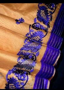 New Cotton Embroidered Saree