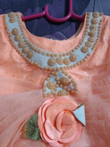 Cute Peach Party Dress