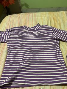 Striped Purple Tee
