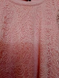 Pink Lace Top