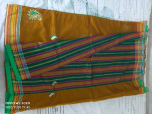 Elegant Striped Saree