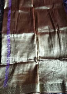 Lavender BANARSI Tissue Silk Saree
