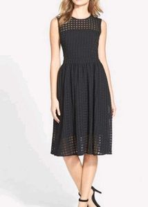 Black Sleeveless Midi Dress