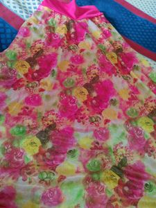 Rose Pink Ethnic Skirt