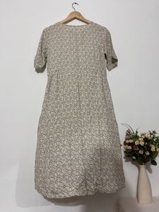 Chic Patterned Midi Dress