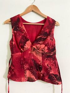 Vintage Red Two piece skirt and tops