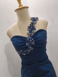 Elegant Navy Blue Gown