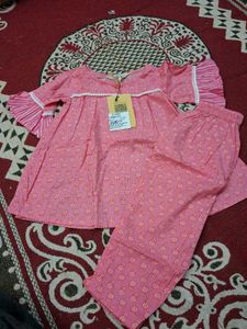 Cute Pink Girls Clothing Set