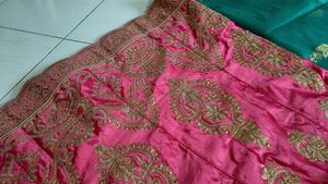 Peach Embroidered Lehenga Choli