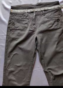 Grey Bell Bottom Pant For Women