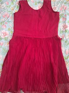 Red Embroidered Shararah Set