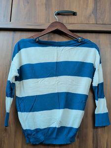 Striped Boat Neck Top
