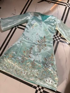 Embroidered blue Kurta