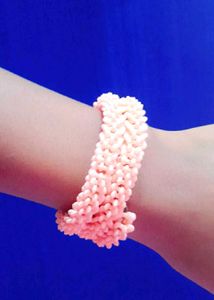 Restock!! Peach Beaded Bangle Stacker Bracelet