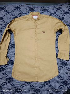 Stylish Khaki Shirt, have some clr fade
