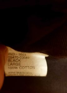 Black Cotton Sweatshirt
