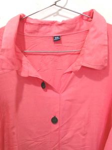 Rose Pink Shirt Dress