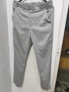 Gray Casual Pants