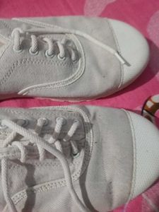 White Canvas Sneakers