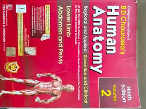 BD Chaurasia Anatomy Volume 1 And 2  Textbook