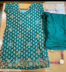Beautiful Brocket Kurta With Salwar