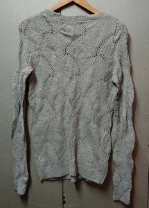 Branded Grey Knit Sweater