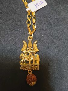 2K Gold Polish Shiv Mahakal Sat Mukhi Rudraksha