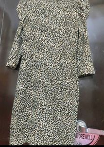 Brown 🟤 Lion Printed Dress For 34 Bust