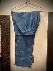 Blue Food Print Co-ord Nightwear Set – XL Size
