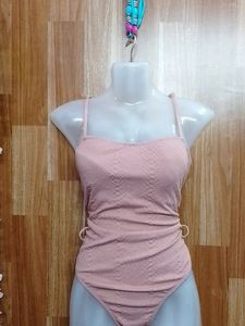Pink Snakeskin Body Suit
