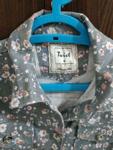 Cotton Jacket For Winter Floral Print