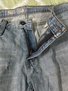 Blue Washed Ripped Denim
