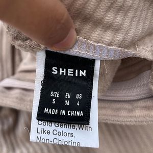 SHEIN Soft Corduroy Cargo Trousers