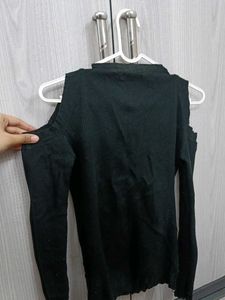 Cold Shoulder Knit Top