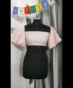 Pink Cute Crop Top