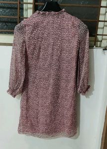 Pink Polka Dot Mini Dress