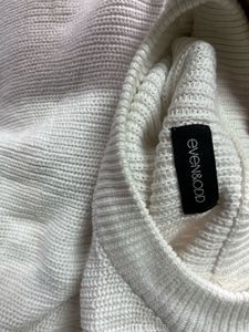 Cream Knit Pullover Sweater