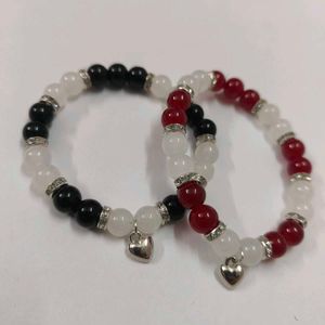 Beaded Heart Charm Bracelets