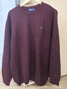 Burgundy Knit Pullover