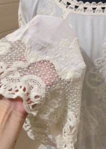 Imported Korean Lace Detail Blouse