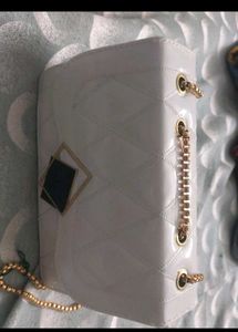 Stylish White Crossbody Bag